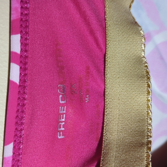 Free Country Bathing Suit Top, 2X, pink, White And Gray - Picture 3 of 7